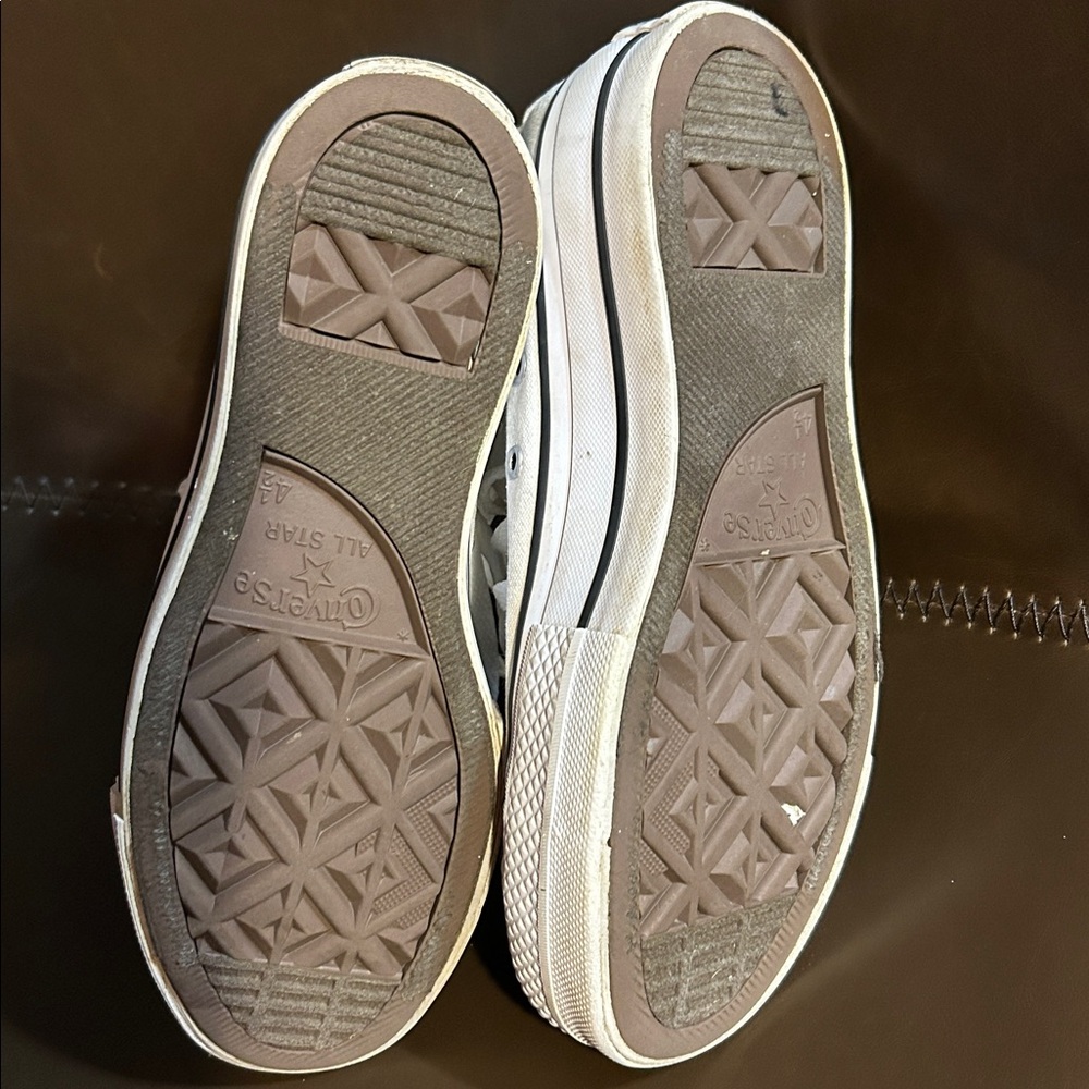 Converse Chuck Taylor White Canvas platform Sneakers - Picture 3 of 4